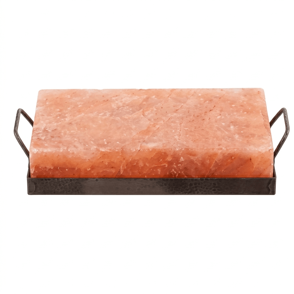Himalayan Salt Slab with Holder - Rectangular Series A